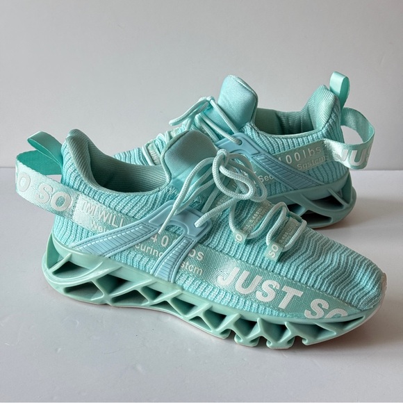 Just So So Shoes - JUST SO SO Women's Impact Relief Athletic Shoes Blue Size 7.5 | EU 38